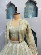 "ICE BLUE ROYALE LEHENGA"