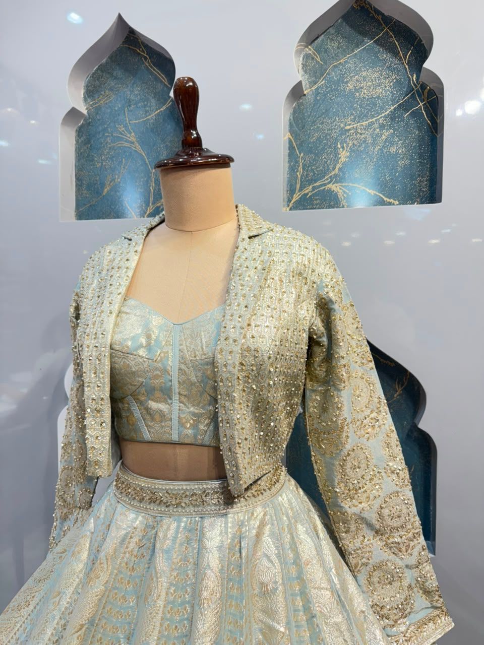 "ICE BLUE ROYALE LEHENGA"
