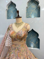 "ELEGANT BLUSH PINK LEHENGA"