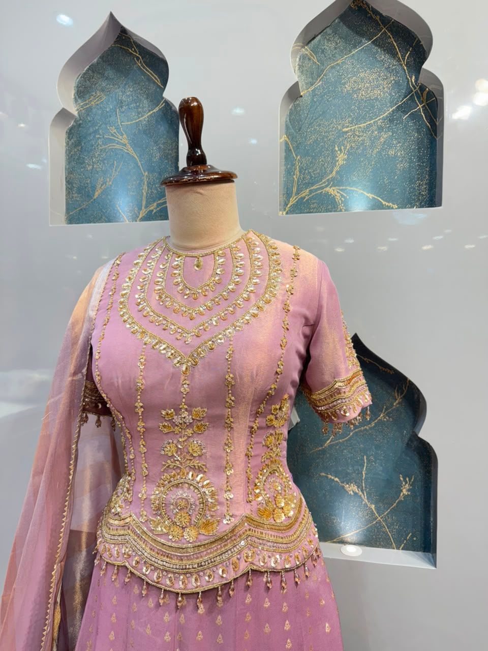 "LAVENDER MAJESTY INDO-WESTERN"