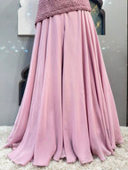 "BLUSH ROSE DRAPE INDO-WESTERN"