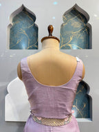 "LAVENDER BLOOM EMBROIDERED INDO-WESTERN"