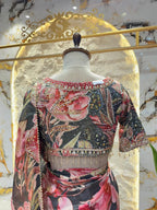 "MIDNIGHT BLOOM SAREE"