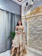 "CHAMPAGNE ROYALE LEHENGA"