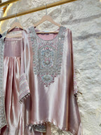 "ROSE DUST REGAL EMBROIDERED SUIT"