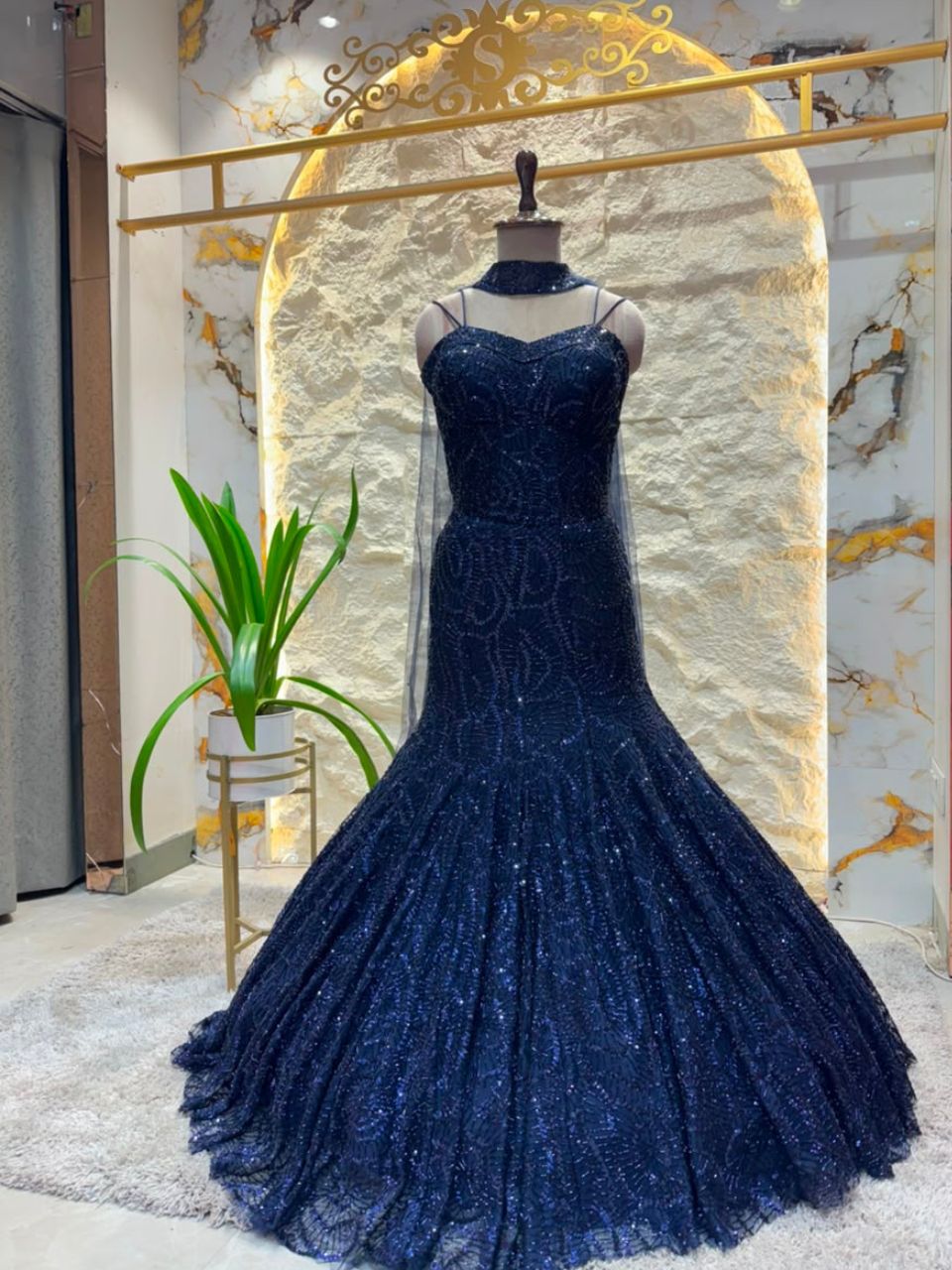 "MIDNIGHT BLUE SEQUIN MERMAID"