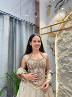 "CHAMPAGNE ROYALE LEHENGA"