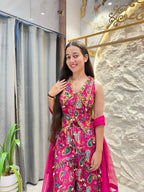 "PINK PAISLEY FUSION INDO-WESTERN"