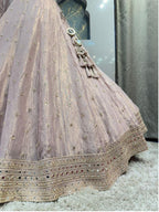 "BLUSH PEARL EMBELLISHED LEHENGA"