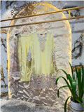 "LIME MIST PAISLEY EMBROIDERED SUIT"