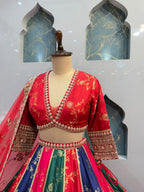 "ROYAL RANGOLI MULTICOLOUR LEHENGA"