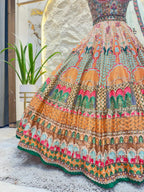 "ROYAL MOSAIC HERITAGE LEHENGA"