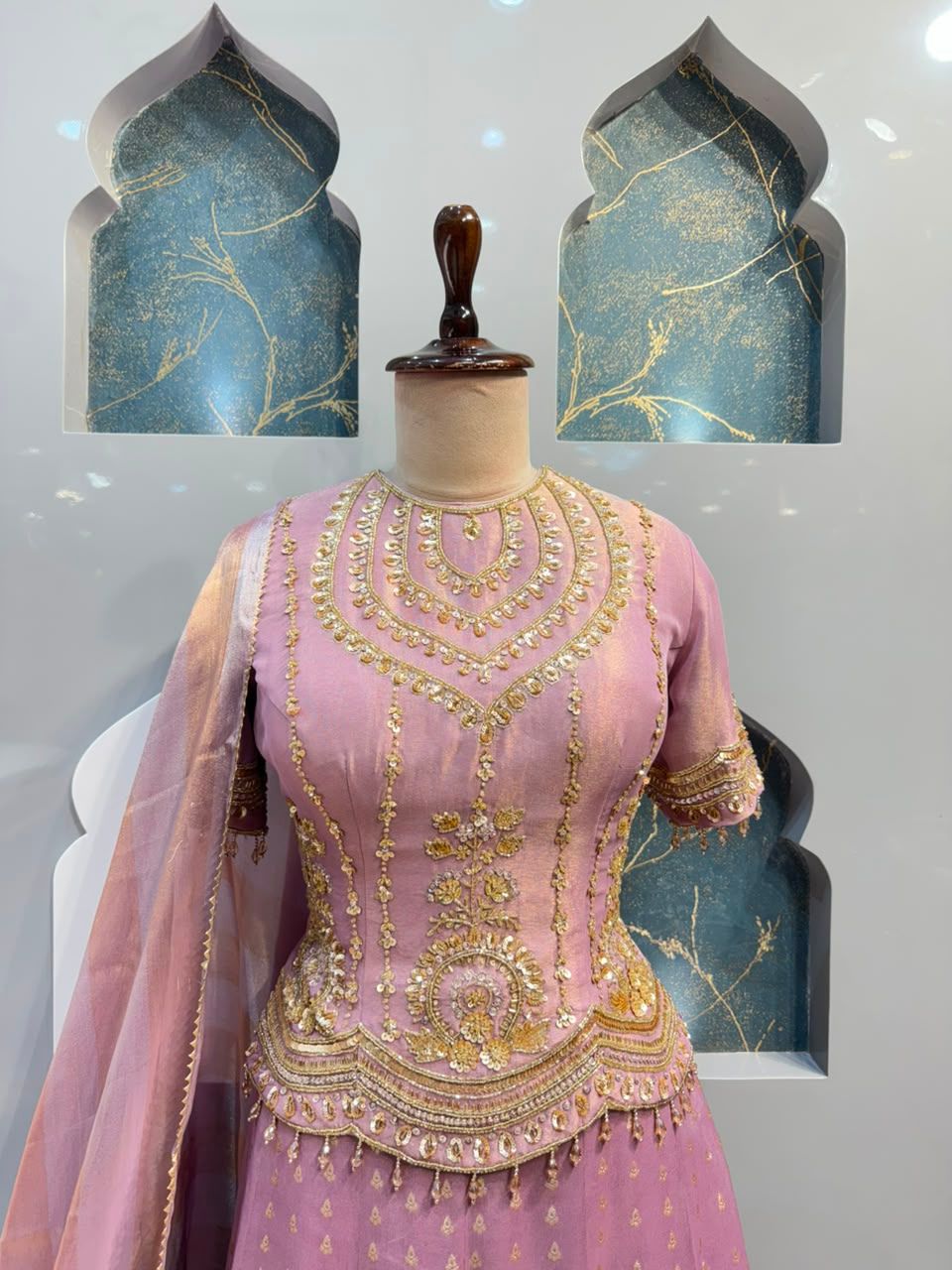 "LAVENDER MAJESTY INDO-WESTERN"