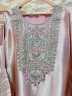 "ROSE DUST REGAL EMBROIDERED SUIT"