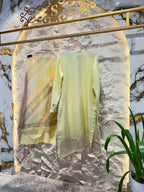 "LIME MIST PAISLEY EMBROIDERED SUIT"