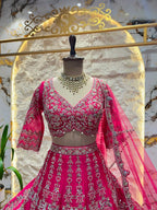 "MAGENTA BLOSSOM LUXE LEHENGA"