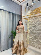"CHAMPAGNE ROYALE LEHENGA"