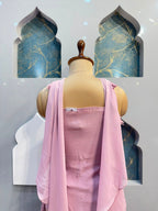 "BLUSH ROSE DRAPE INDO-WESTERN"