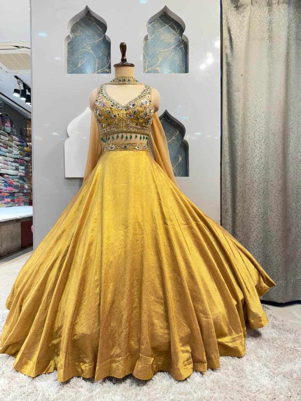 "GOLDEN RADIANCE BRIDAL LEHENGA"