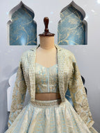 "ICE BLUE ROYALE LEHENGA"