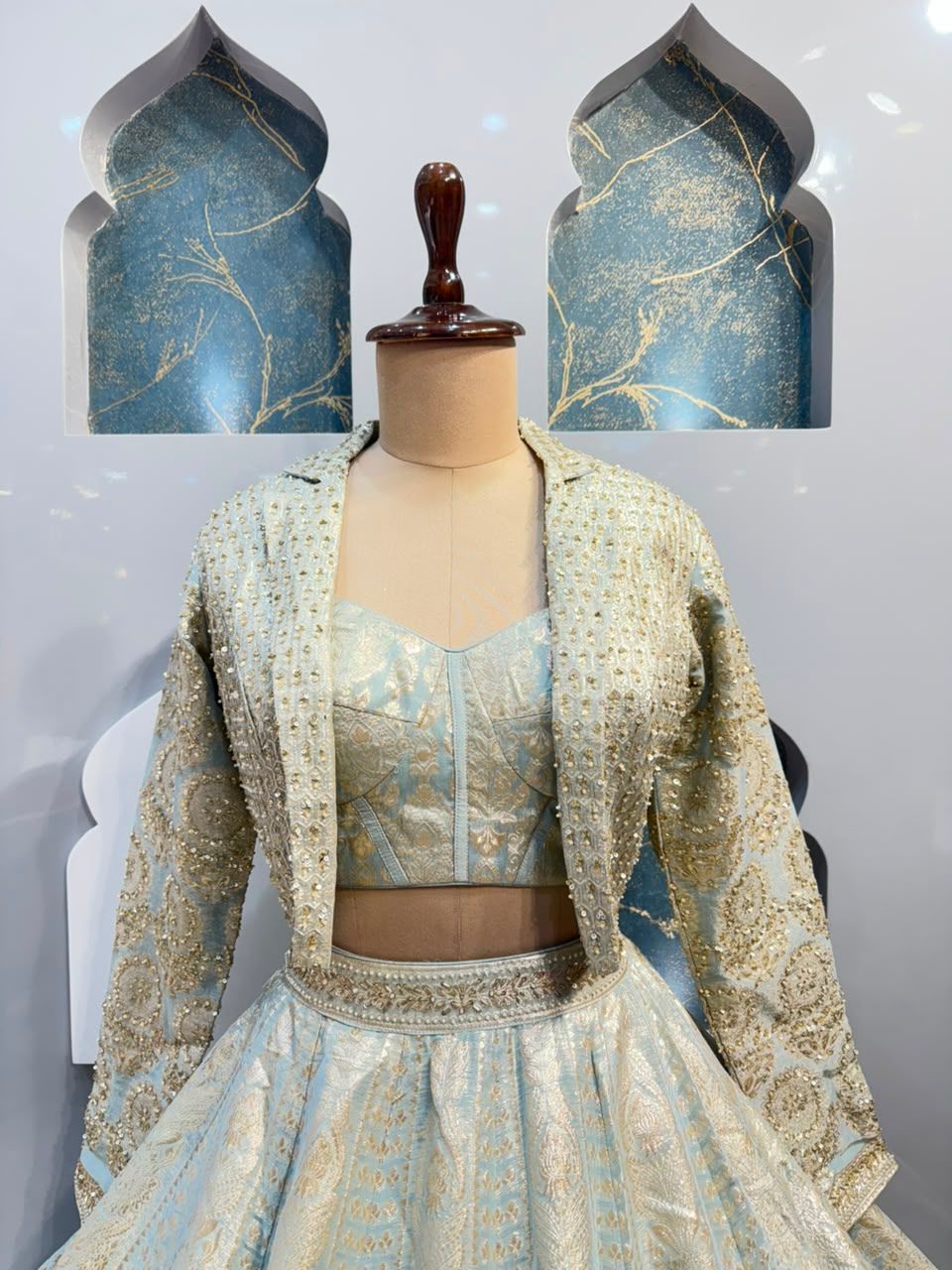 "ICE BLUE ROYALE LEHENGA"