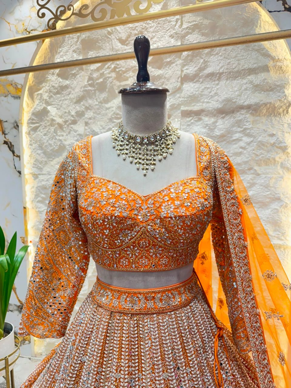 "GOLDEN SUNEHRI ROYALE LEHENGA"