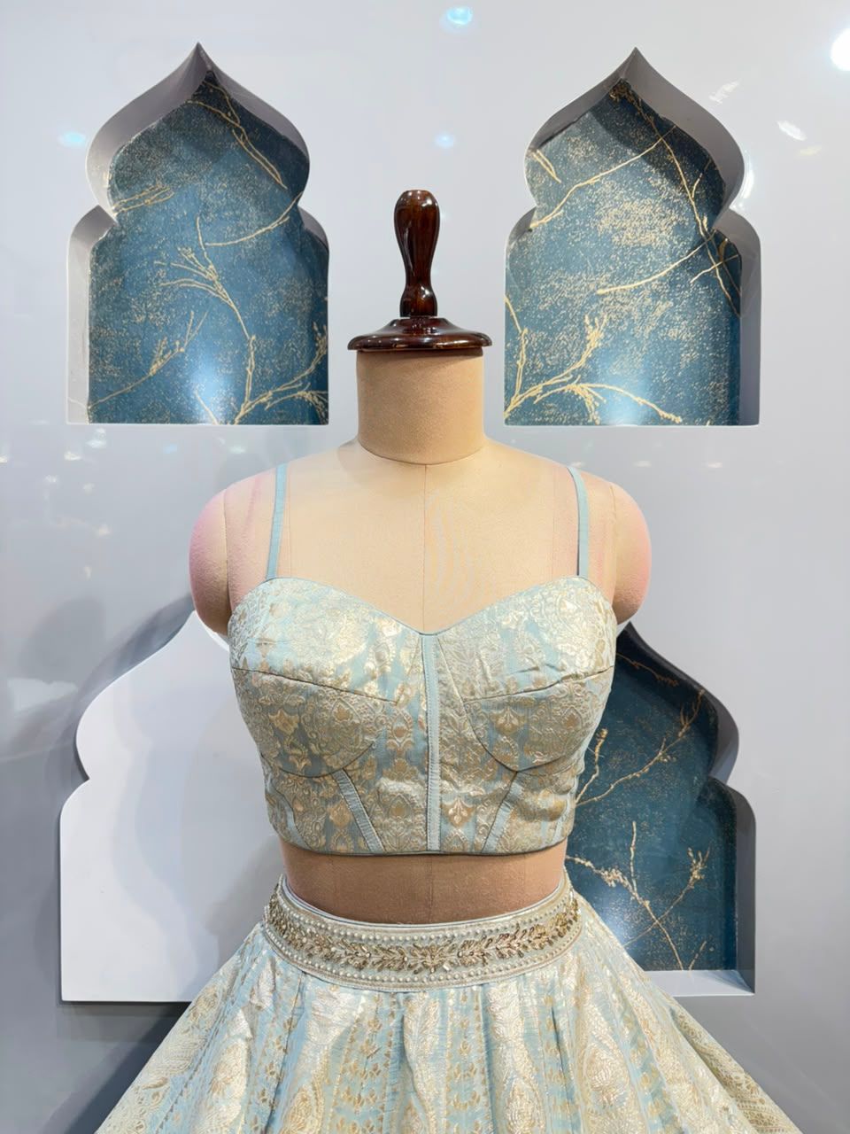 "ICE BLUE ROYALE LEHENGA"