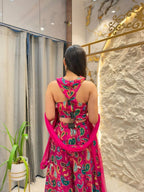 "PINK PAISLEY FUSION INDO-WESTERN"