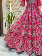 "MAGENTA BLOSSOM LUXE LEHENGA"