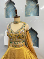 "GOLDEN RADIANCE BRIDAL LEHENGA"