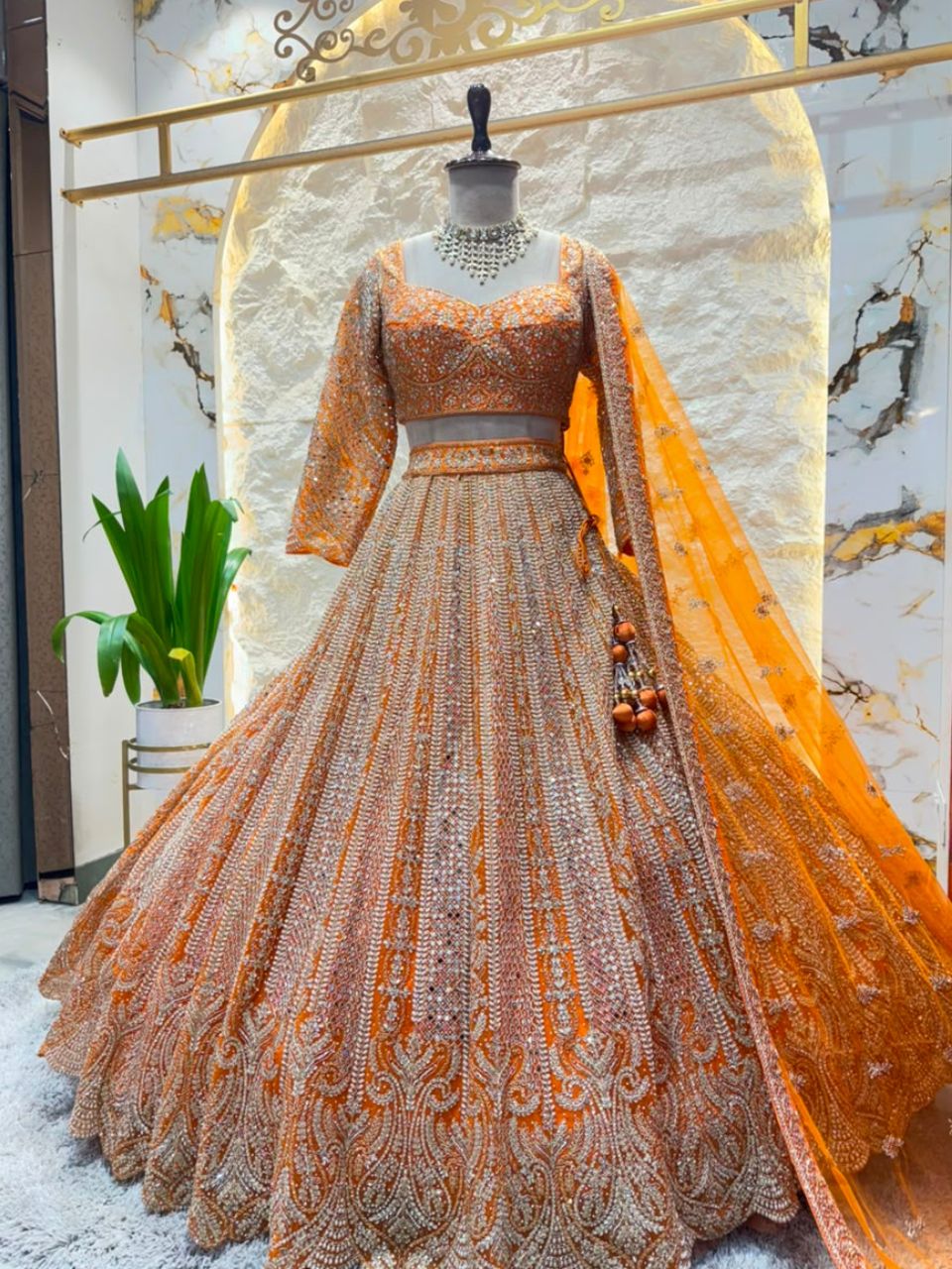 "GOLDEN SUNEHRI ROYALE LEHENGA"