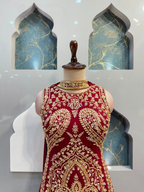 "BURGANDY MUGHAL ROYALE SHARARA"