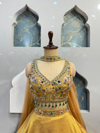 "GOLDEN RADIANCE BRIDAL LEHENGA"