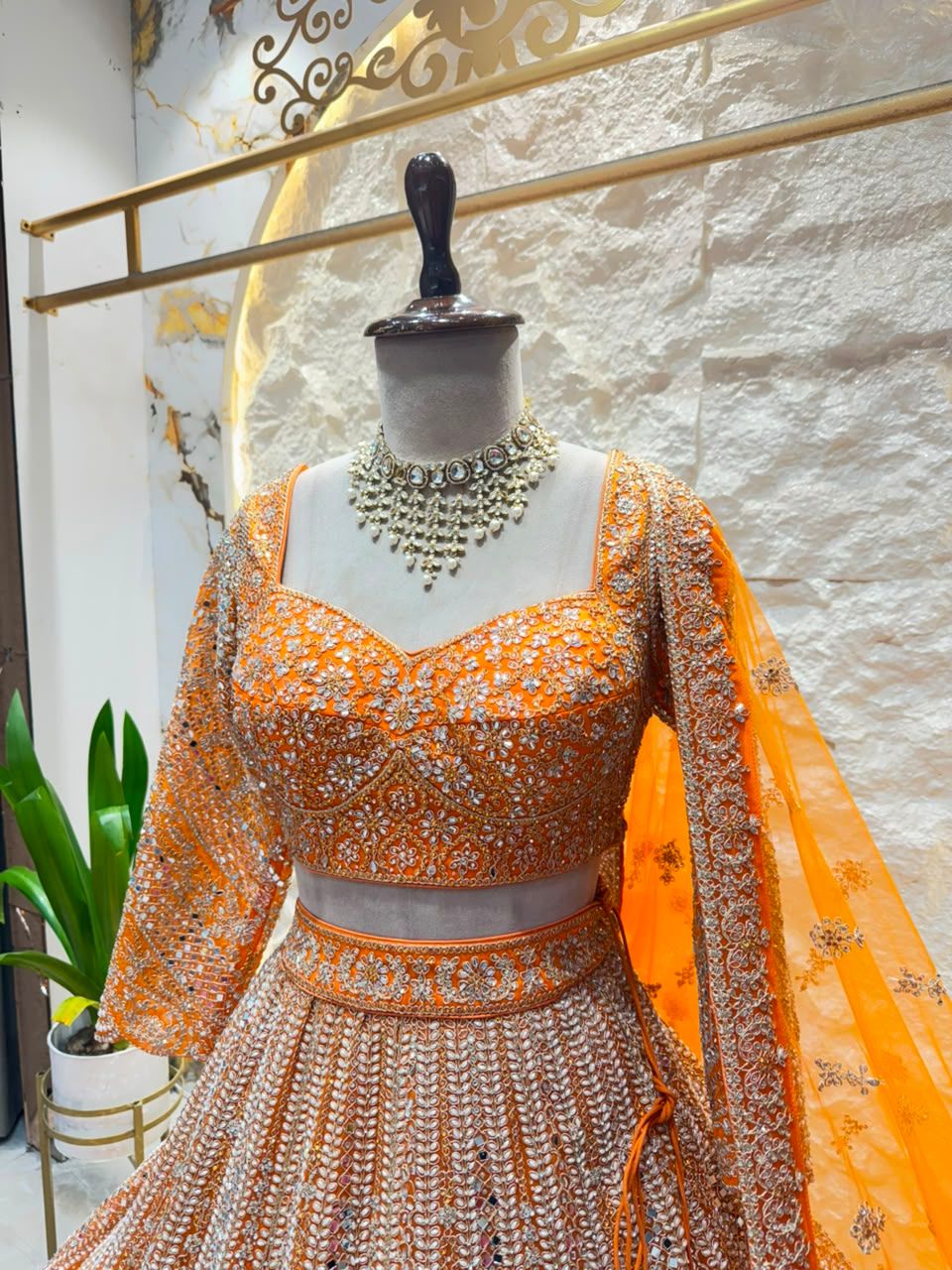 "GOLDEN SUNEHRI ROYALE LEHENGA"