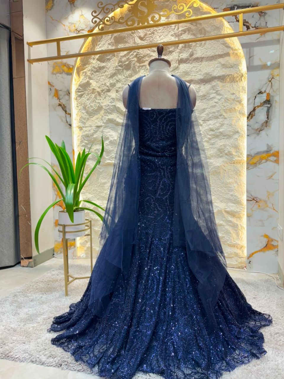 "MIDNIGHT BLUE SEQUIN MERMAID"