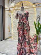 "MIDNIGHT BLOOM SAREE"