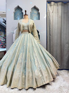"ICE BLUE ROYALE LEHENGA"