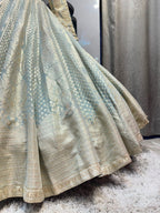 "ICE BLUE ROYALE LEHENGA"