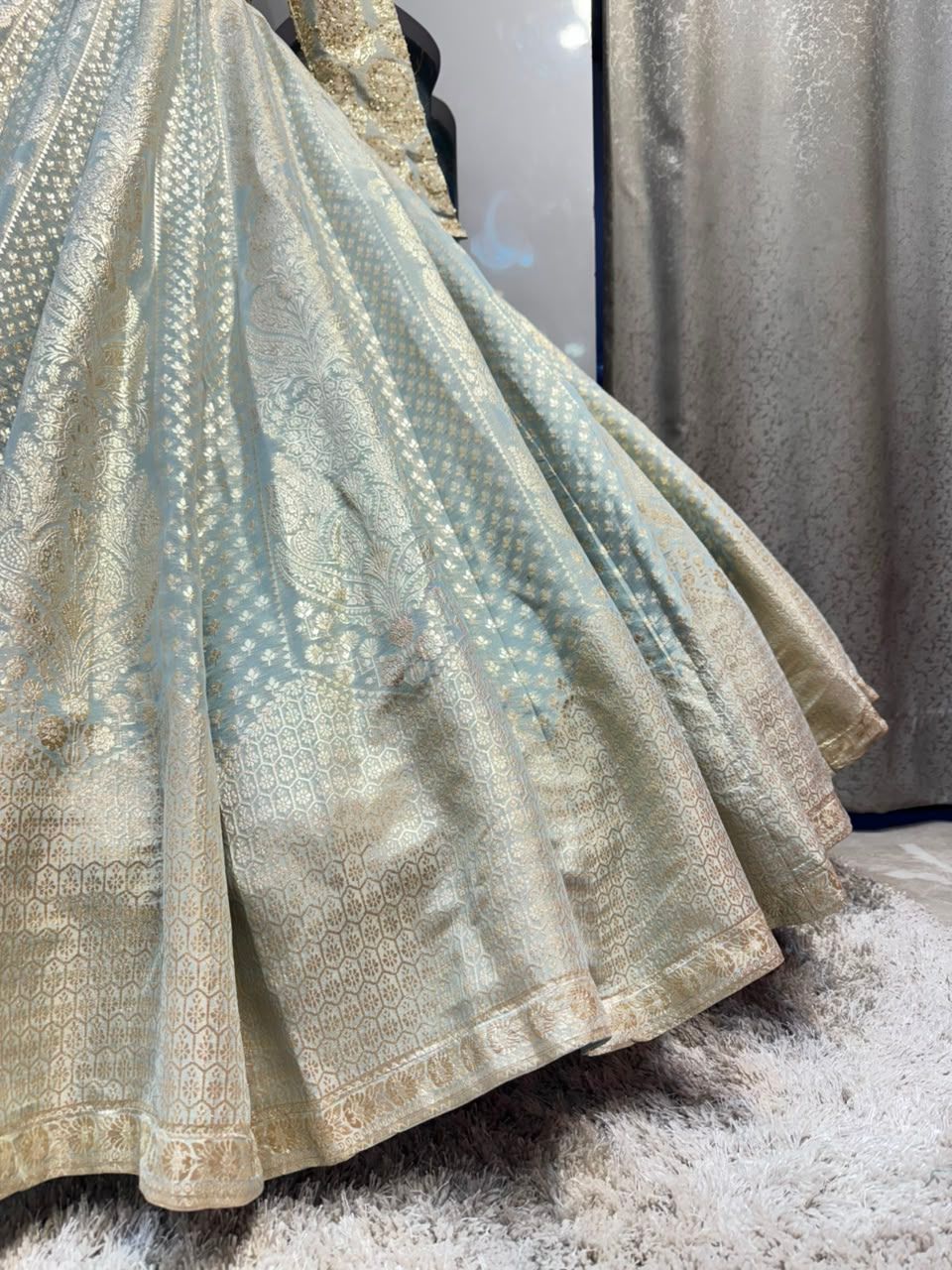 "ICE BLUE ROYALE LEHENGA"