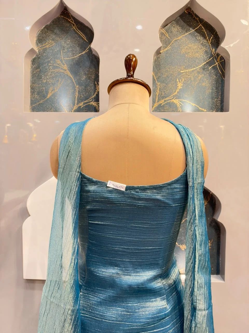 "ELEGANT TEAL BLUE SHARARA"
