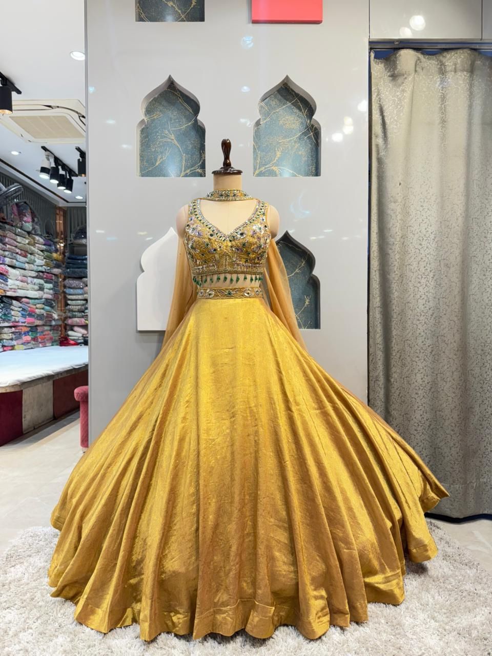 "GOLDEN RADIANCE BRIDAL LEHENGA"