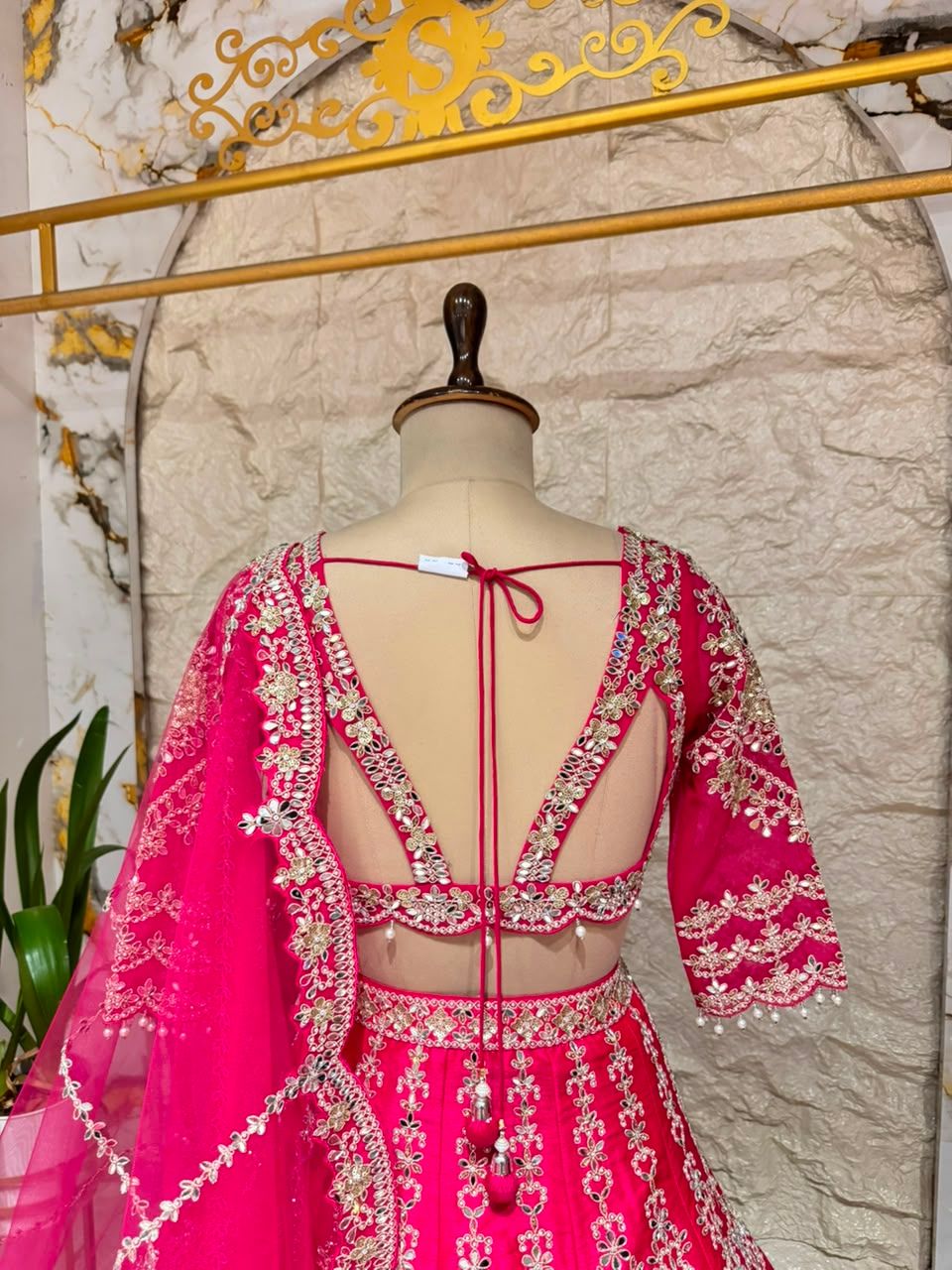 "MAGENTA BLOSSOM LUXE LEHENGA"