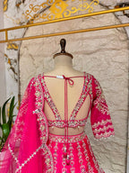 "MAGENTA BLOSSOM LUXE LEHENGA"
