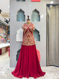 "BURGANDY MUGHAL ROYALE SHARARA"