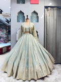 "ICE BLUE ROYALE LEHENGA"