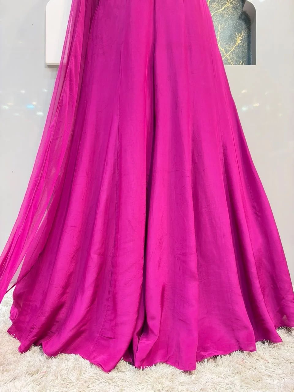 "ROYAL MAGENTA INDO WESTERN"