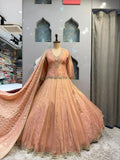 "PINK EMBROIDERED LEHENGA"
