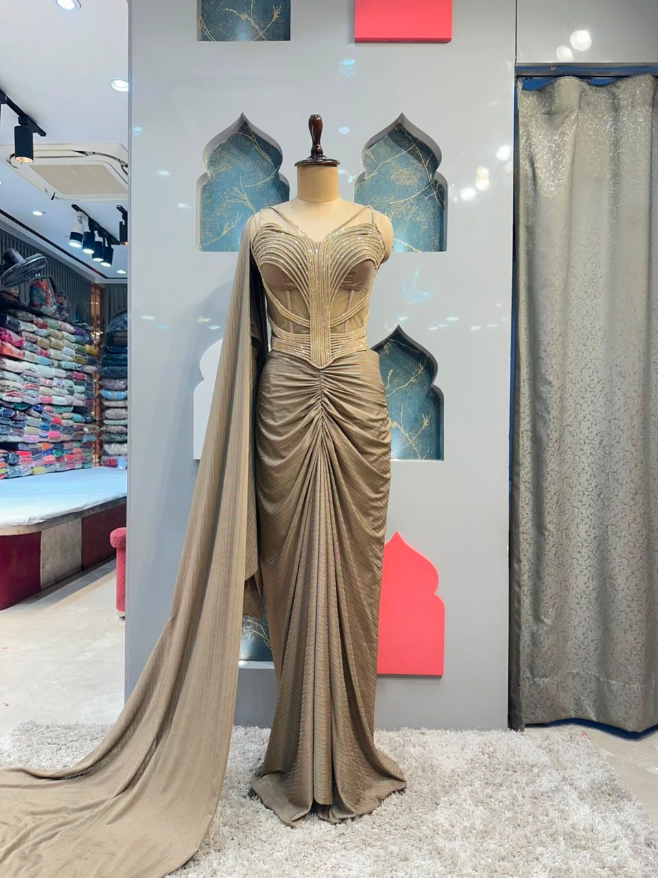 "CHAMPAGNE SERAPHINA INDO-WESTERN"
