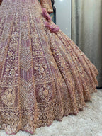 "ROSE QUARTZ REGAL LEHENGA"