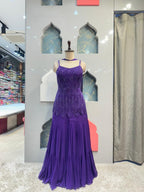 "ROYAL AMETHYST BEADED SHARARA"